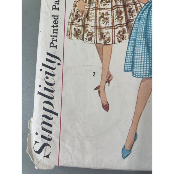 60s Simplicity 3513 Misses Dress Pattern Size 14 Bust 34 Dress Vintage CUT - Picture 3 of 6